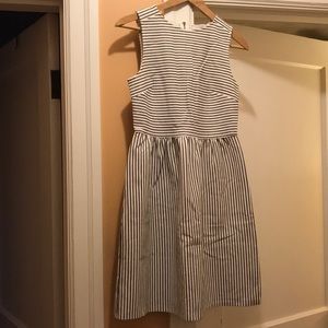 Loft striped sleeveless dress